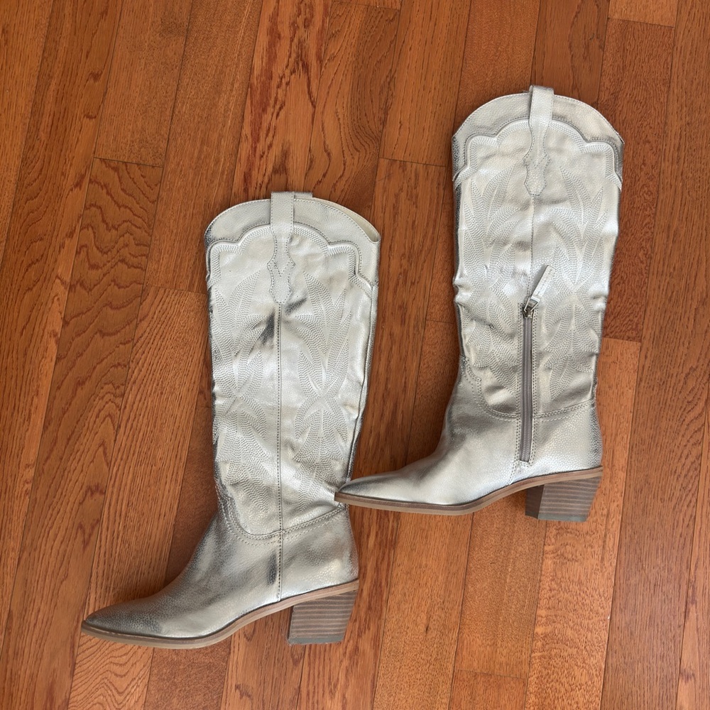 Dolce Vita Metallic Heeled Boots
